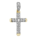 9k Yellow Gold CZ Pendant
