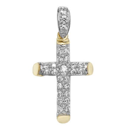 9k Yellow Gold CZ Pendant