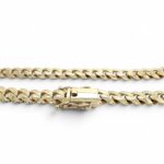 9k Yellow Gold Solid Cuban Light Links Chain With Box Clasp - 12 mm - Image 2