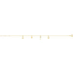 9k Yellow Gold Ladies Charm Bracelet - Image 2