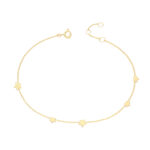 9k Yellow Gold Ladies Star Bracelet