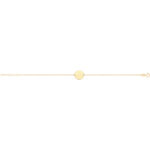 9k Yellow Gold Ladies Disc Bracelet - Image 2
