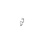 18k White Gold Cartlige Earrings Solid Round Tube 3 Sizes
