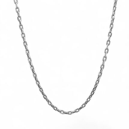 18k White Gold Paperclip Chain - 1.90 mm