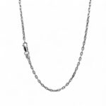 18k White Gold Paperclip Chain - 1.90 mm - Image 2