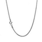 14k White Gold Snake Chain - 1.30 mm - Image 2