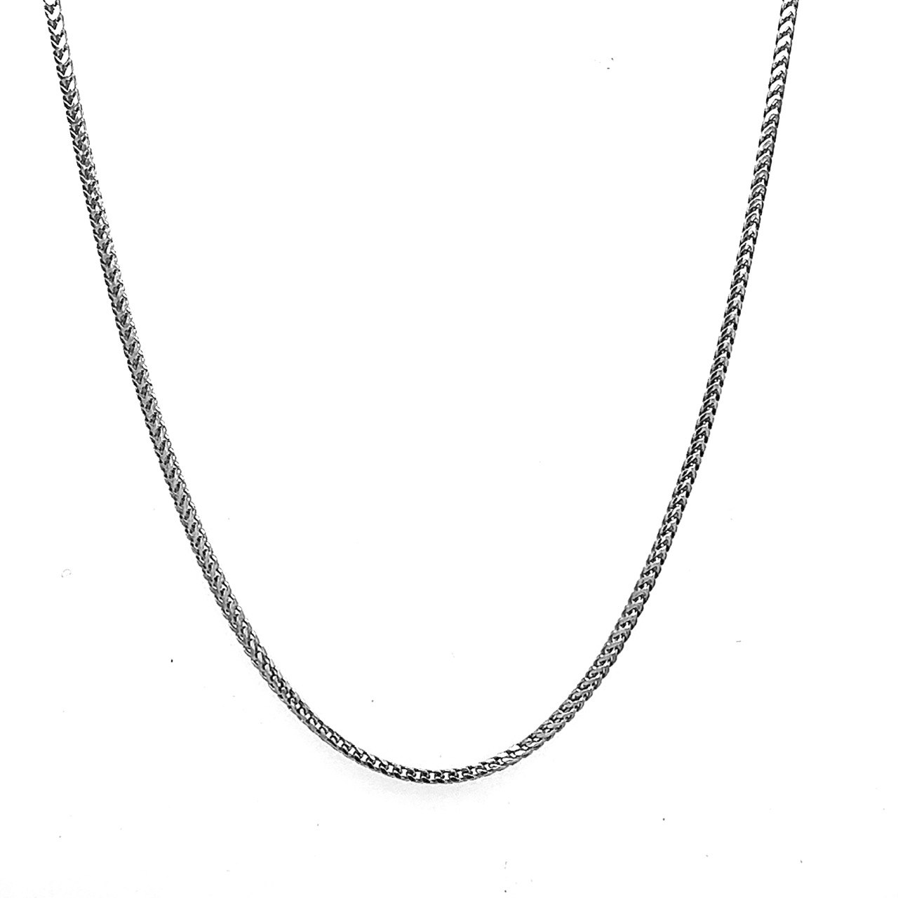 14k White Gold Franco Chain - 0.95 mm - Image 1