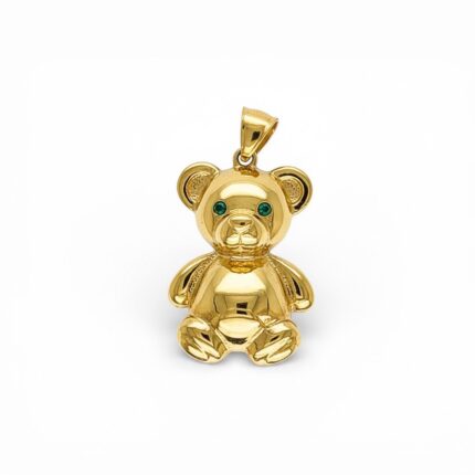 14k Yellow Gold Bear Pendant