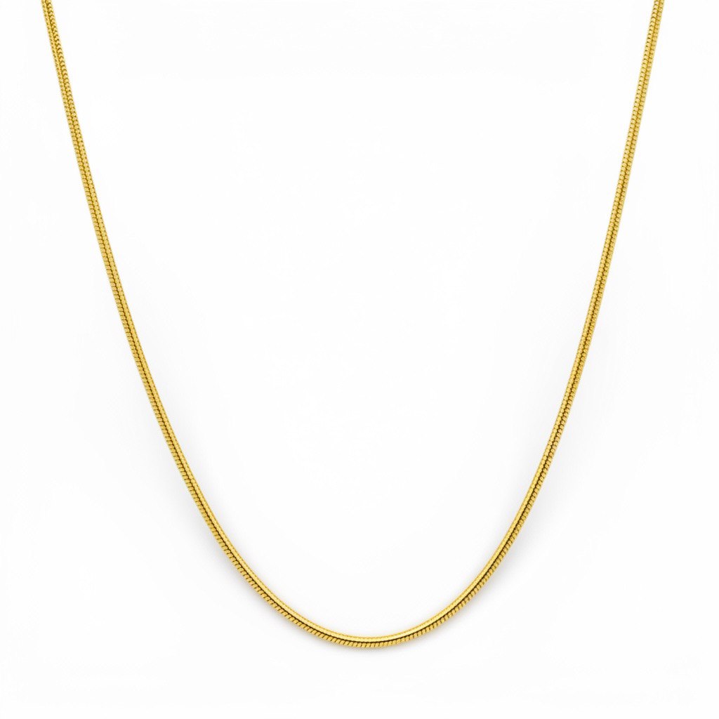 14k Yellow Gold Snake Chain - 0.80 mm - Image 1