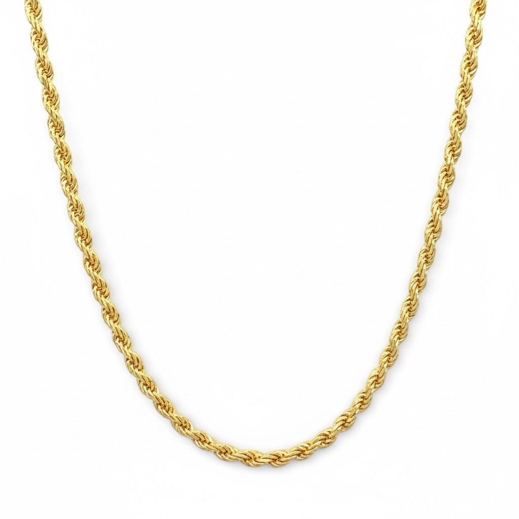 9k Yellow Gold Rope Chain - 1.70 mm - Image 1