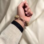 9k Yellow Gold Patterned Cage Bracelet - 10.50 mm - Image 5