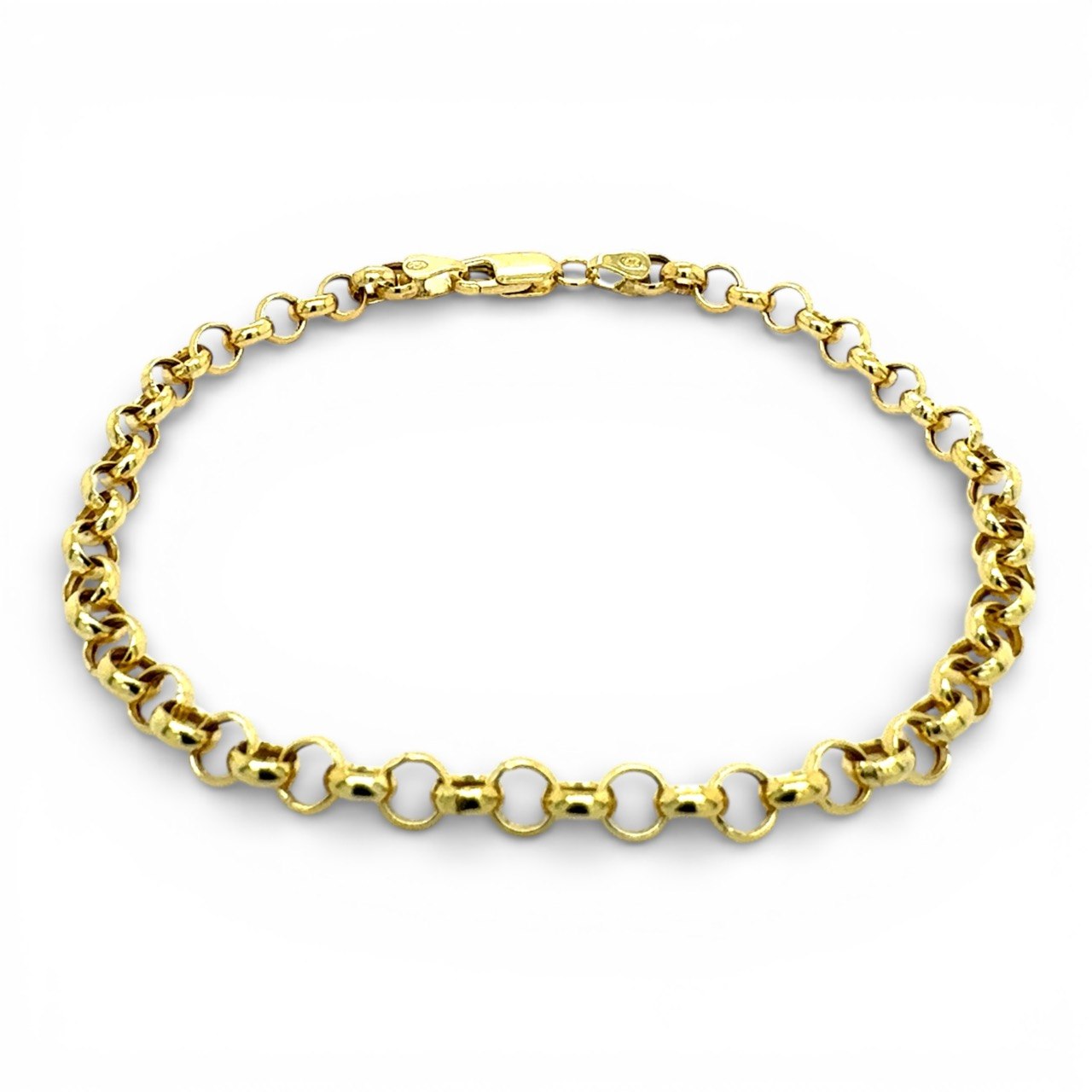 14k Yellow Gold belcher bracelet semi solid. 14k Yellow Gold belcher bracelet semi solid.