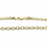 14k Yellow Gold belcher bracelet semi solid.