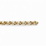 9k yellow gold wheat bracelet solid gold italian made.