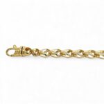 9k yellow gold wheat bracelet solid gold italian made.