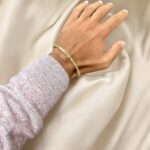 14k Yellow Gold Stone Set Byzantine Bracelet - 4 mm - Image 2