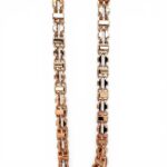 9k Rose Gold Cage Chain - 7 mm - Image 3
