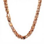 9k Rose Gold Cage Chain - 7 mm - Image 2