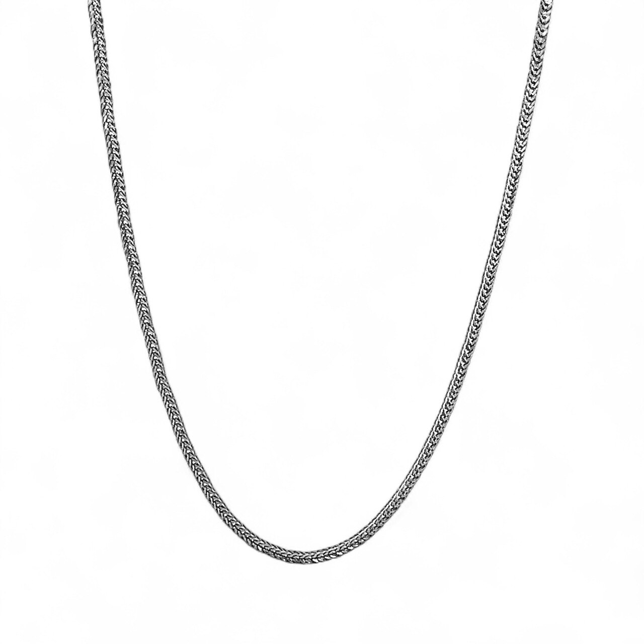 18k White Gold Wheat Chain - 1.2 mm - Image 1