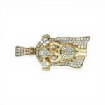 14k Yellow Gold Jesus Pendant Set With Lab Diamonds - 3.64 ct - Image 6