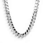 925 Sterling Silver Solid and Plain Cuban Chain With Box Clasp - 10 mm - Image 5