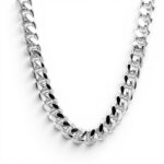 925 Sterling Silver Solid and Plain Cuban Chain With Box Clasp - 10 mm - Image 6
