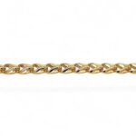 9k yellow gold wheat bracelet 6 mm wide solid italian made UK Hallmarked.
