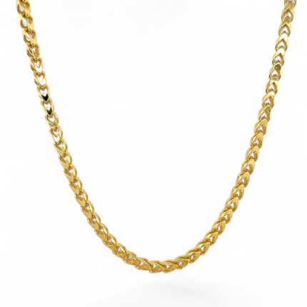 9k Yellow Gold Solid Franco Chain - 3.5 mm