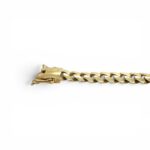 9k Yellow Gold Miami Cuban Bracelet Light Links - 10 mm - Image 2
