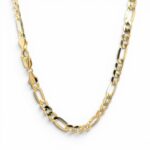 9k Yellow Gold Solid Figaro Franco Chain - 4.5 mm - Image 2