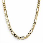 9k Yellow Gold Solid Figaro Franco Chain - 4.5 mm