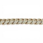 9k Yellow Gold Iced Out with Cz Stones Miami Cuban Bracelet - 14.5 mm - Image 4
