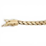 9k Yellow Gold Miami Cuban Bracelet Light Links - 16 mm - Image 7