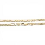 9k Yellow Gold Solid Figaro Franco Chain - 6 mm - Image 4