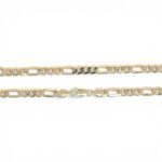 9k Yellow Gold Solid Figaro Franco Chain - 6 mm - Image 3