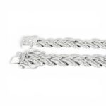 925 Sterling Silver Iced Out Cuban Bracelet - 13 mm - Image 5