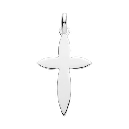 925 Sterling Silver Fancy Plain Cross Pendant - 3 Different Sizes