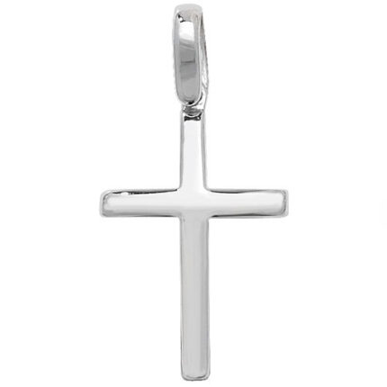 925 Sterling Silver Plain Cross Pendant - THG6832