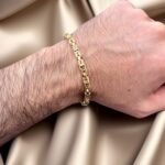 18k Yellow Gold Solid Byzantine Bracelet - 4.5 mm - Image 5