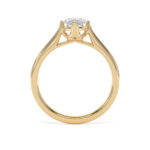 18k Yellow Gold Lab Grown Marquise Diamond Set Ring - Image 4