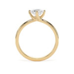 18k Yellow Gold Lab Grown Round Diamond Set Ring - Image 2