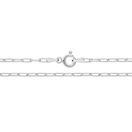 925 Sterling Silver PaperClip Chain - 2 mm