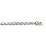 925 Sterling Silver Pear Cut Claw Set Tennis Bracelet - 3.5 mm - Image 6