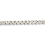 925 Sterling Silver Baguette and Round Cz Cuban Chain - 11.5 mm - Image 3