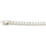 925 Sterling Silver Cz Tennis Chain With Box Clasp Bracelet - 3 mm - Image 4