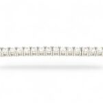 925 Sterling Silver Cz Tennis Chain With Box Clasp Bracelet - 3 mm - Image 3