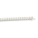 925 Sterling Silver Cz Tennis Chain With Box Clasp Bracelet - 3 mm - Image 2