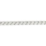 925 Sterling Silver Round Cz Cuban Bracelet - 8 mm - Image 6