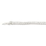 925 Sterling Silver Princess Set Tennis Silver Chain - 3 mm - Image 3