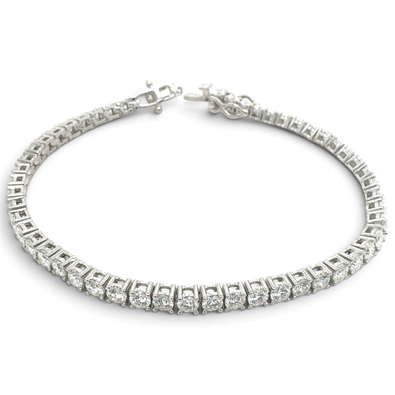 925 Sterling Silver Tennis Bracelet - 3.5 mm - Image 1